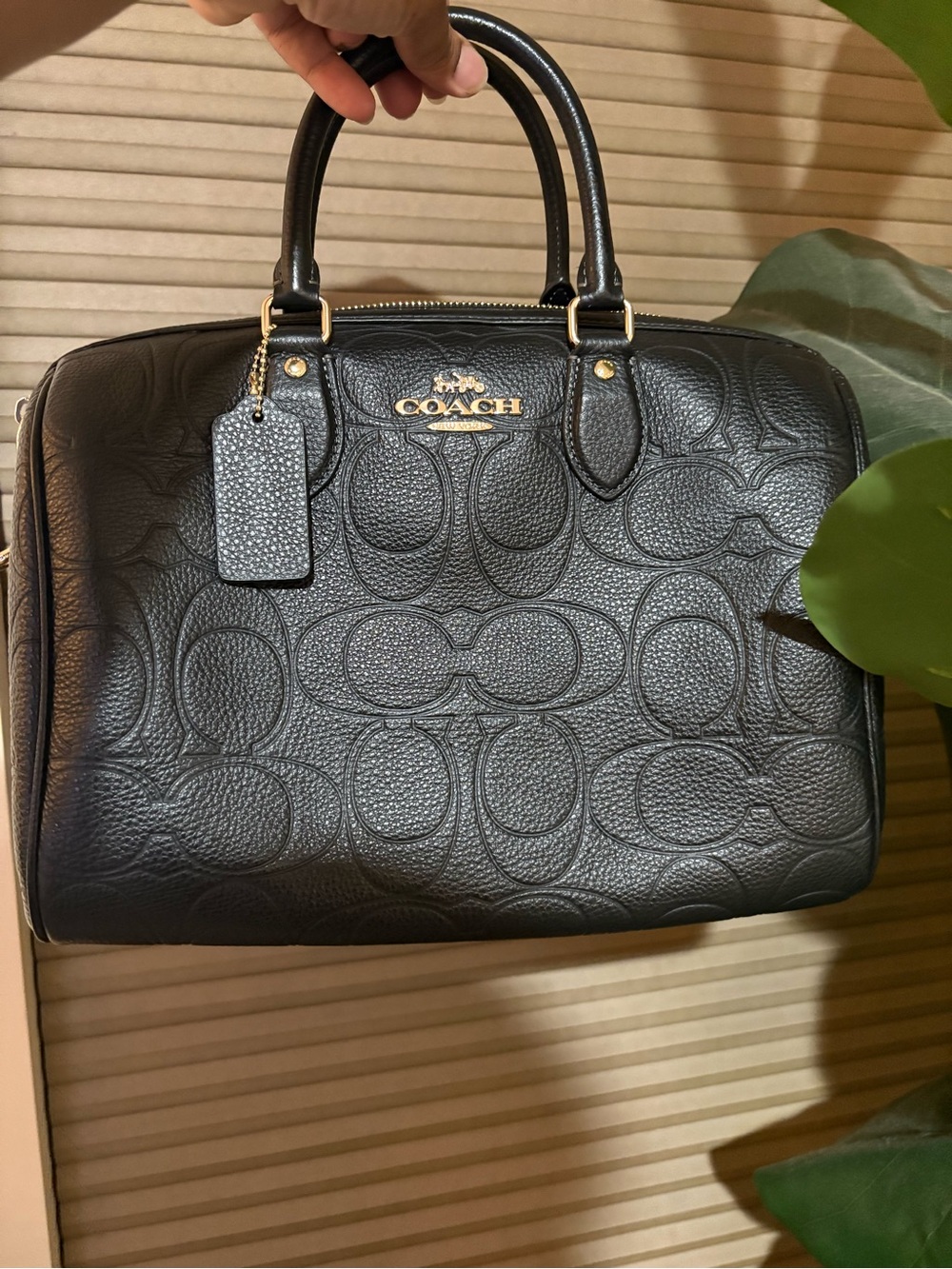 Large Embossed Coach Rowan